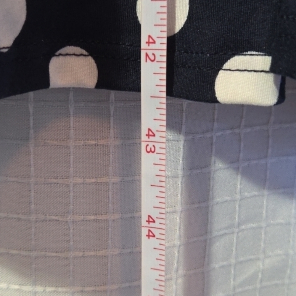Reborn J Polka Dot Navy Midi Dress Size XL - Picture 4 of 6